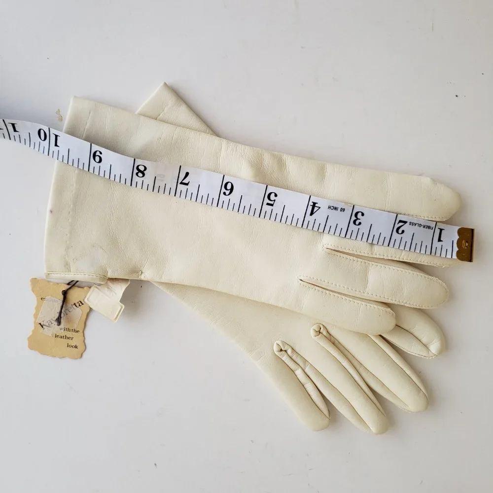 Vintage 50s/60s deadstock Kay-bretta faux leather gloves